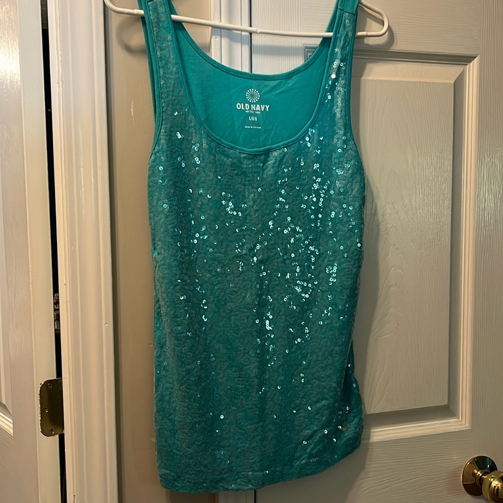Sequin tank top